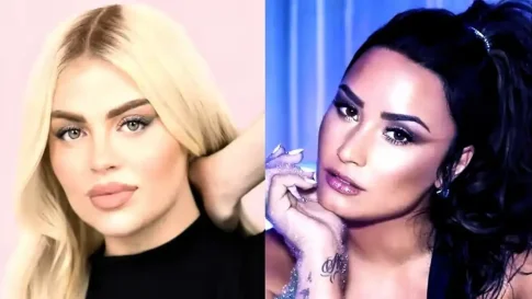 Luísa Sonza com Demi Lovato - Penhasco2